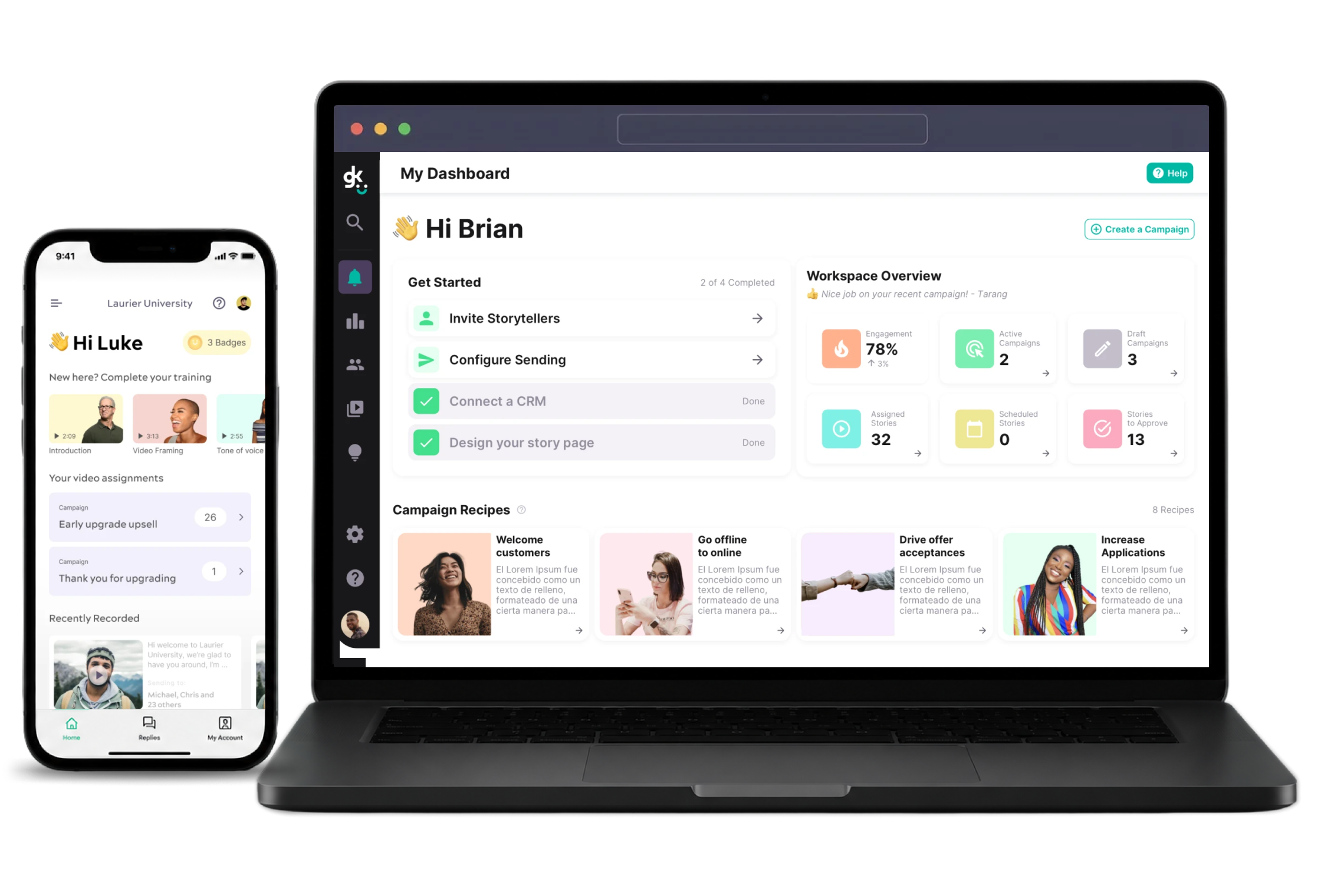GoodKind V2 product dashboard